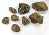 Black Amber Fossilized Tree Resin Mixed Sizes Rough Raw Stones (By The Piece or Pound)(UV Reactive) Wholesale Home &