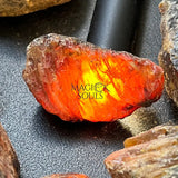 Black Amber Fossilized Tree Resin Mixed Sizes Rough Raw Stones (By The Piece or Pound)(UV Reactive) Wholesale Home &