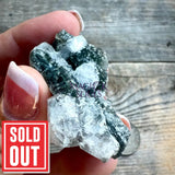 Black Chalcedony with Calcite Mineral Specimen Magick Souls