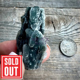 Black Chalcedony with Calcite Mineral Specimen Magick Souls