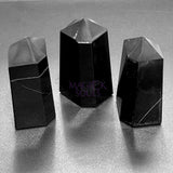 Black Obsidian Point Tower Carving Gemstone Statue Home Decor Volcanic Glass Home & Living > Home Decor > Home Accents