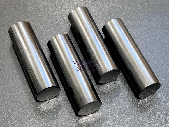 Black Shungite Cylinder Harmonizer Rod (4 Inches) Gemstone Carving Decor Supply Home & Living > Home Decor > Home