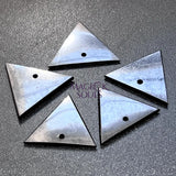 Black Shungite Triangle Drilled Beads Pendant Gemstone Jewelry Necklace Supply Craft Supplies & Tools > Beads Gems &