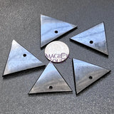 Black Shungite Triangle Drilled Beads Pendant Gemstone Jewelry Necklace Supply Craft Supplies & Tools > Beads Gems &