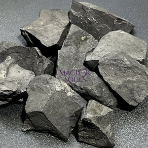 Black Shungite Type 2 Rough Raw Stones (By The Piece or Pound) Wholesale Home & Living > Home Decor > Home Accents >
