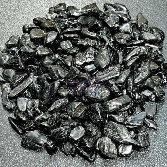 Black Tourmaline Crystals Small Tumbled Stones (By The Ounce Or Pound) Wholesale Home & Living > Home Decor > Home