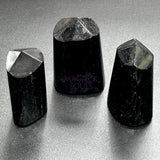 Black Tourmaline Point Tower Carving Gemstone Statue Home Decor Supply Home & Living > Home Decor > Home Accents >