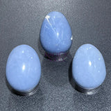 Blue Angelite Crystal Egg Carving Wholesale Home & Living > Home Decor > Home Accents > Rocks & Geodes