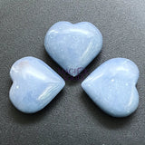 Blue Angelite Crystal Puffy Heart Carving Wholesale Home & Living > Home Decor > Home Accents > Rocks & Geodes
