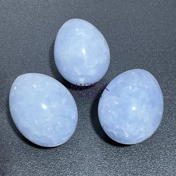 Blue Calcite Crystal Egg Carving Wholesale Home & Living > Home Decor > Home Accents > Rocks & Geodes