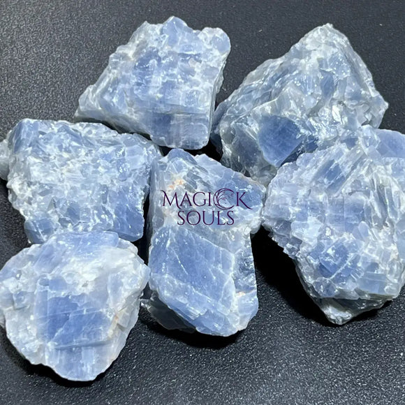 Blue Calcite Crystal Rough Raw Stones (By The Piece or Pound) Wholesale Home & Living > Home Decor > Home Accents >