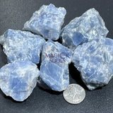 Blue Calcite Crystal Rough Raw Stones (By The Piece or Pound) Wholesale Home & Living > Home Decor > Home Accents >