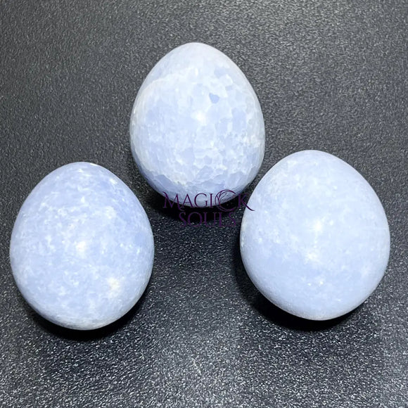 Blue Celestite Crystal Egg Polished Carving Wholesale Gemstone Decor Supply Home & Living > Home Decor > Home Accents >