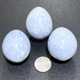 Blue Celestite Crystal Egg Polished Carving Wholesale Gemstone Decor Supply Home & Living > Home Decor > Home Accents >
