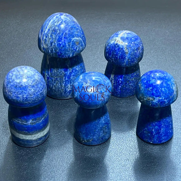 Blue Lapis Lazuli Mushroom Carving Wholesale Home & Living > Home Decor > Home Accents > Rocks & Geodes