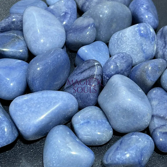 Blue Quartz Tumbled (By The Piece Or Pound) Bulk Wholesale Supply Lot Polished Gemstones Home & Living > Home Decor >
