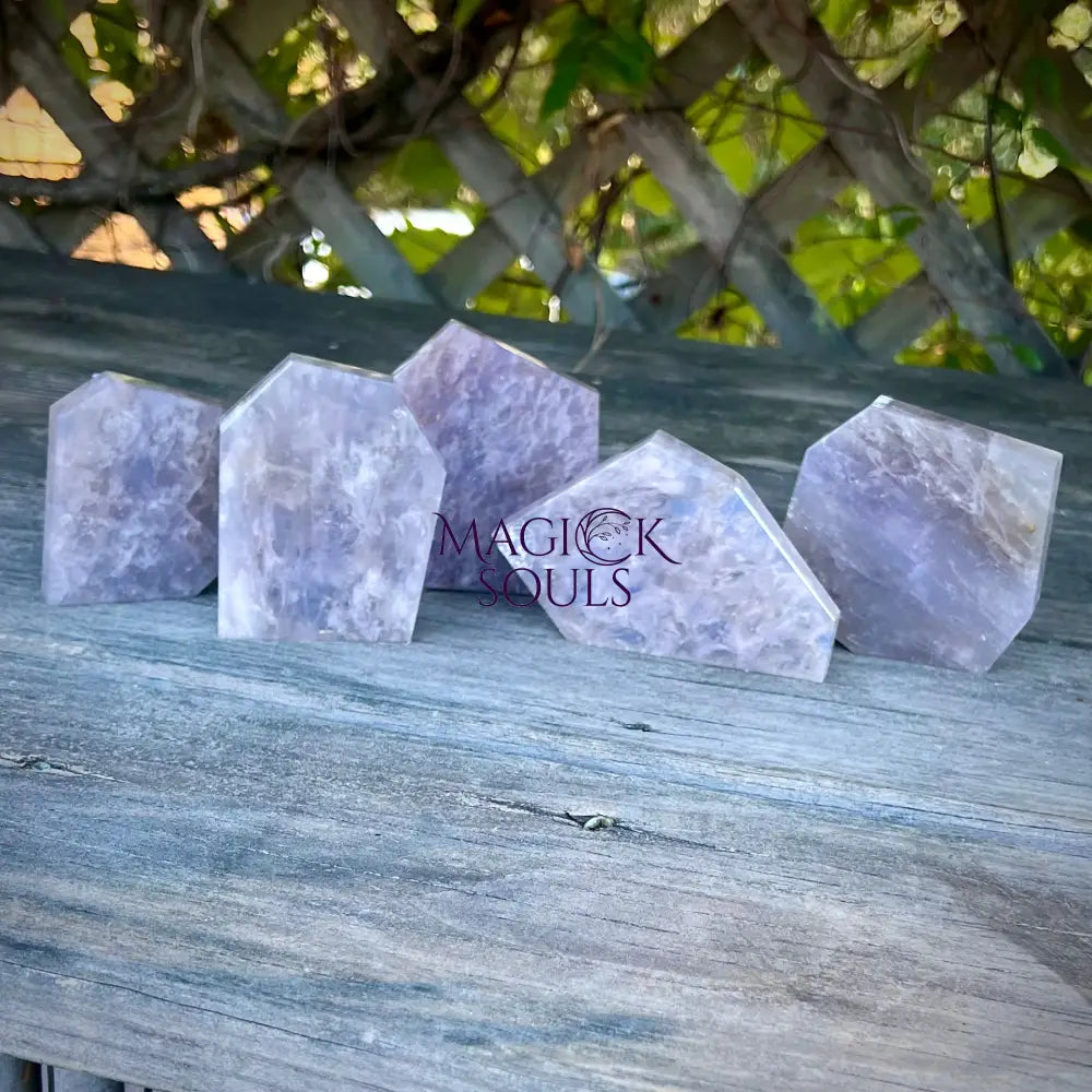 Blue Rose Quartz Polished Slab - Magick Souls