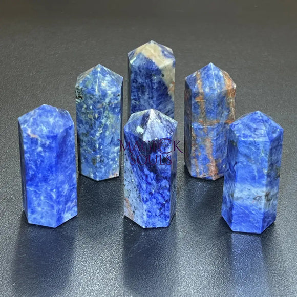 Blue Sodalite Crystal Point Tower Obelisk Carving Wholesale Home & Living > Home Decor > Home Accents > Rocks & Geodes