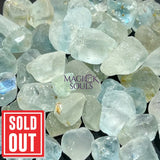 Blue Topaz Rough Raw Crystal (100 Grams)(18 24 pcs) Gemstones Home & Living > Home Decor > Rocks & Geodes