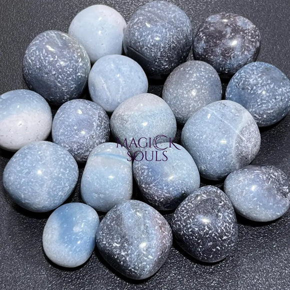 Blue Trolleite Tumbled Stones (Ascension Stone)(By The Piece or Pound) Gemstone Wholesale Home & Living > Home Decor >