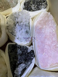 Bolivian Minerals Crystal Mixed Collection (Large 15x10 Inch Flat) Pyrite Sphalerite Galena Quartz Pink Mangano Calcite
