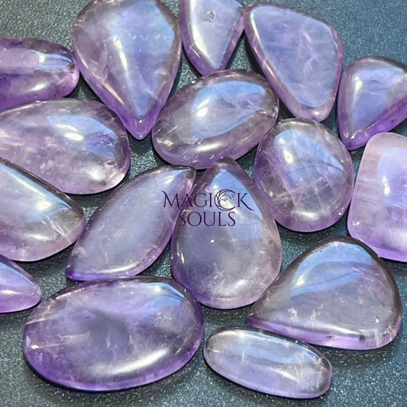Bulk Wholesale Cabochon Lot 100 Grams (8 to 12 pcs) Amethyst Polished Stones Natural Gemstones Crystals Wholesale