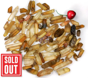 Bulk Wholesale Citrine Lot 50 Grams (10 to 15 pcs) Natural Untreated Crystal Points from Congo Rough Raw Healing