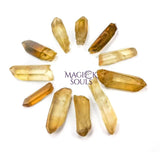 Bulk Wholesale Citrine Lot 50 Grams (10 to 15 pcs) Natural Untreated Crystal Points from Congo Rough Raw Healing