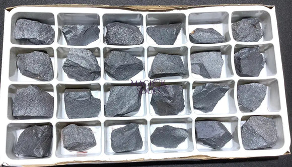 Bulk Wholesale Lot 24 Piece Flat Hematite Rough Raw Stones Natural Spectralite Gemstones Crystals Iron Ore Home &