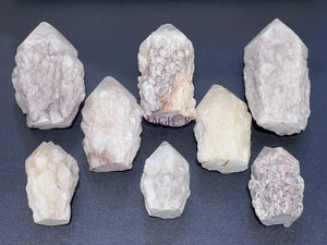 Candle Quartz Standing Crystal Point Towers (S / M / L) Rough Raw Carving Home & Living > Home Decor > Home Accents >
