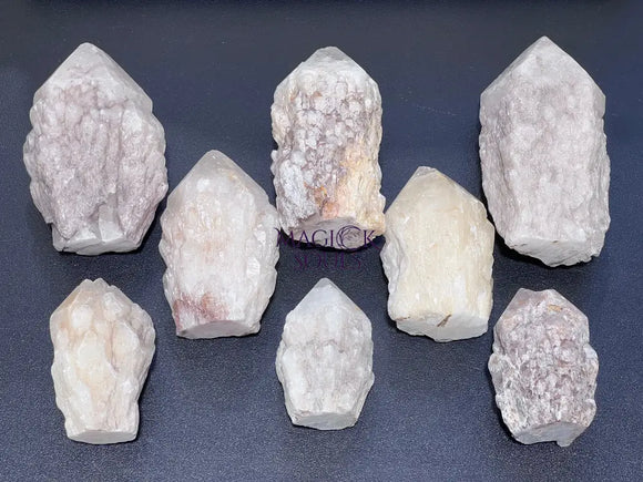Candle Quartz Standing Crystal Point Towers (S / M / L) Rough Raw Carving Home & Living > Home Decor > Home Accents >