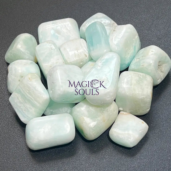 Caribbean Calcite Tumbled (1 LB) One Pound Bulk Wholesale Lot Polished Gemstones Home & Living > Home Decor > Home