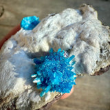 Cavansite on Heulandite Specimen - Magick Souls