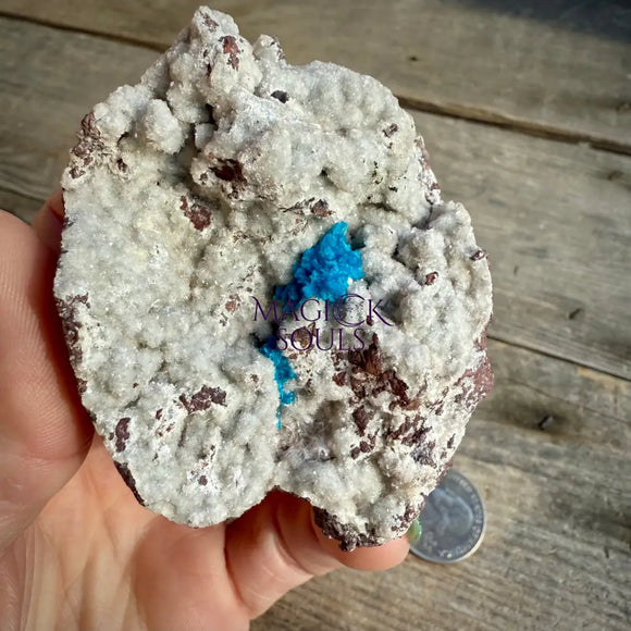 Cavansite on Heulandite Specimen - Magick Souls