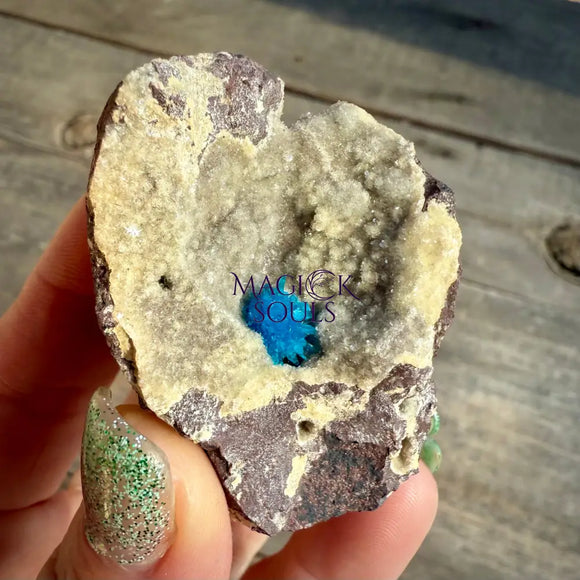 Cavansite on Heulandite Specimen - Magick Souls