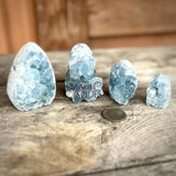 Celestite Mini Flat Base Druzy Freeforms - Magick Souls