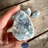 Celestite Mini Flat Base Druzy Freeforms - Magick Souls