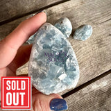 Celestite Mini Flat Base Druzy Freeforms - Magick Souls