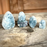 Celestite Mini Flat Base Druzy Freeforms - Magick Souls