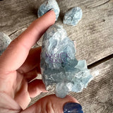 Celestite Mini Flat Base Druzy Freeforms - Magick Souls