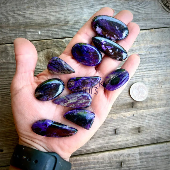 Charoite Crystal Cabs - Magick Souls