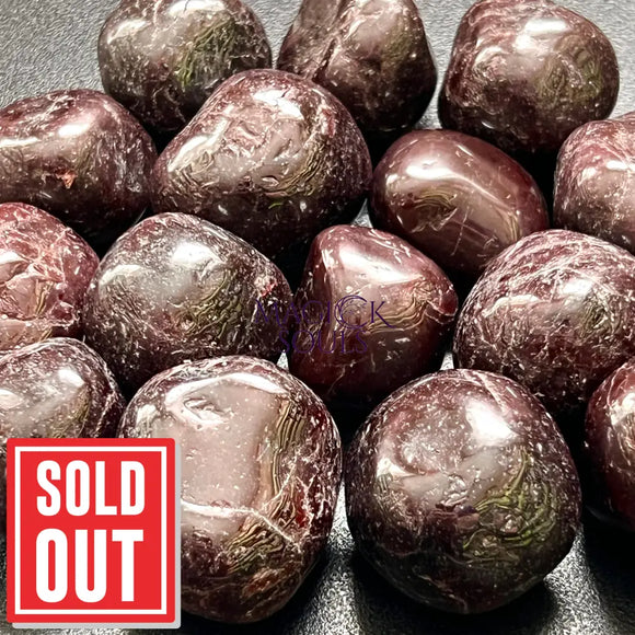 Cherry Garnet Tumbled (1 Kilo)(2.2 LBs) Bulk Wholesale Lot Polished Gemstones Wholesale Tumbled Rocks