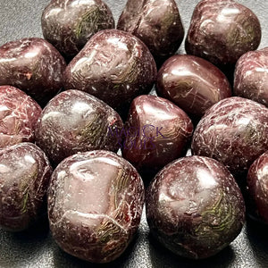 Cherry Garnet Tumbled (3 Pcs) Gemstone Polished Crystal Retail Tumbled Rocks