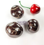 Cherry Garnet Tumbled (3 Pcs) Gemstone Polished Crystal Retail Tumbled Rocks