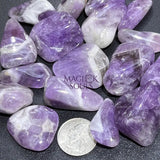 Chevron Banded Amethyst Crystal Tumbled Stones (By The Piece Or Pound) Wholesale Home & Living > Home Decor > Home