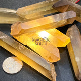 Citrine Crystal Points Extra Large (Untreated) Natural (2 4 Inches) Single or Double Terminated Home & Living >