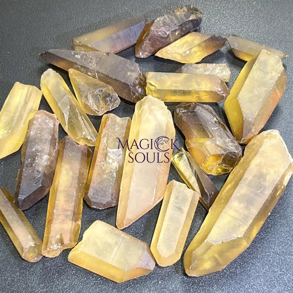 Citrine Crystals Natural Untreated Points Rough Raw Wholesale Home & Living > Home Decor > Home Accents > Rocks & Geodes