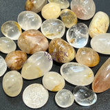Clear and Golden Healer Quartz Crystal Mixed Tumbled Stones (By The Piece or Pound) Wholesale Home & Living > Home