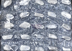 Clear Quartz Crystal Points (25 Pieces) Assorted Flat Pack Rough Raw Gemstones Bulk Wholesale Home & Living > Home