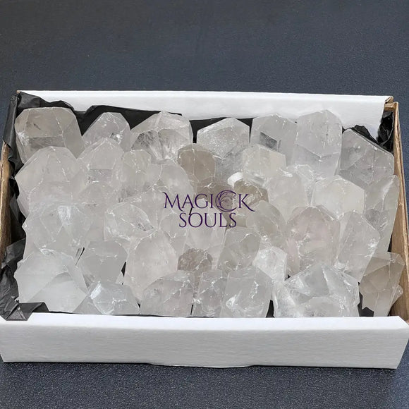 Clear Quartz Crystal Points Boxed Flat Bulk Wholesale Crystal Gemstones Supply Home & Living > Home Decor > Home